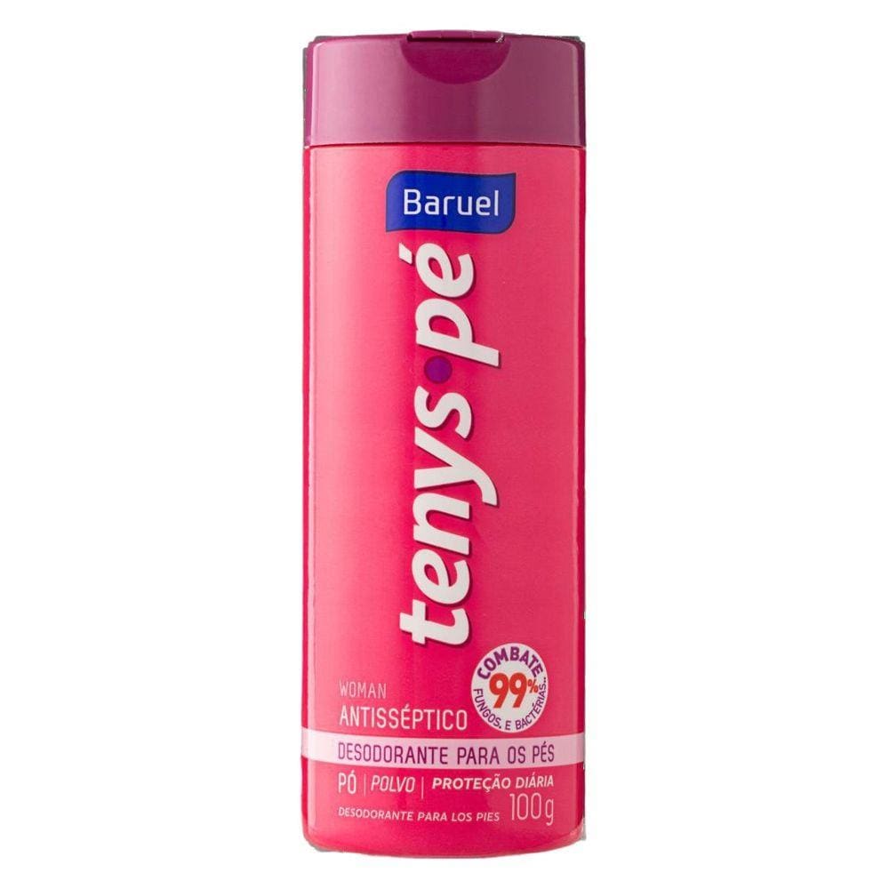 Talco Tenys Pé Baruel Woman 100 Gr Rosa