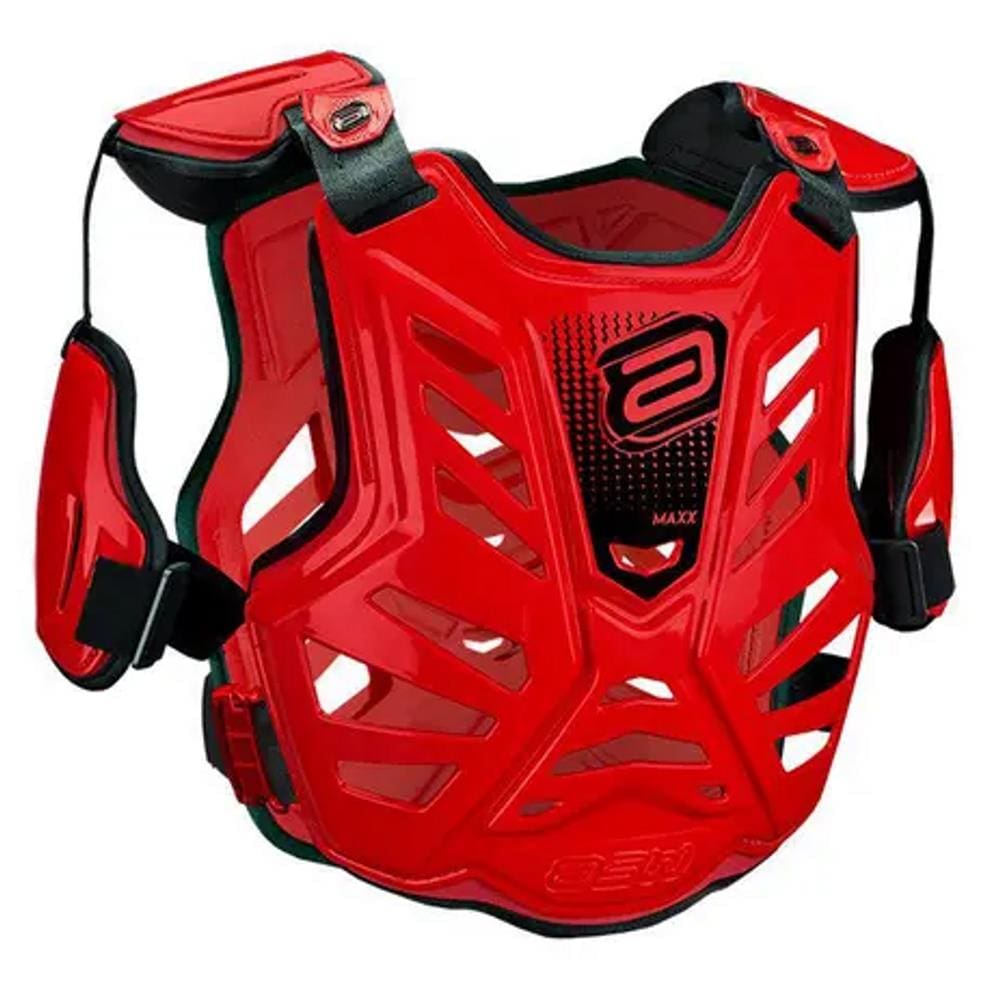 Colete Motocross Trilha Velocross Asw Maxx Vermelho Preto