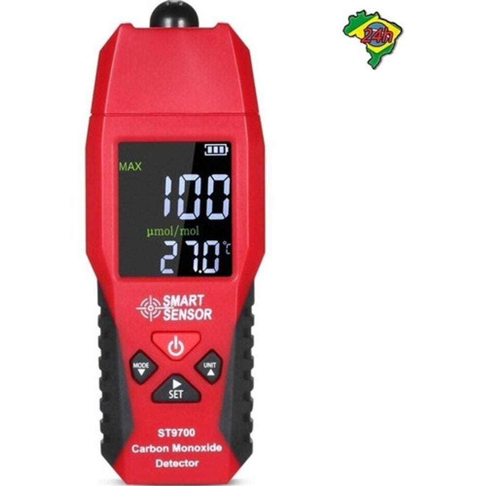 Medidor Monitor Digital De Monóxido Carbono Co 1 - 1.000 Ppm