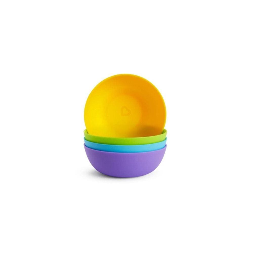 Conjunto Alimentação Com 4 Tigelas Fundas Para Bebê Munchkin