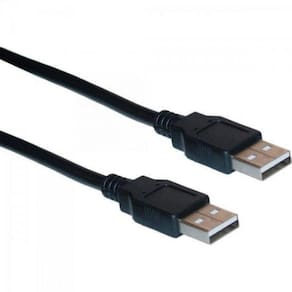 Cabo de Dados Usb 2.0 A Macho X Usb 2.0 A Macho 1,8m Preto