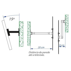 Suporte Articulado 3 Mov Tv 4K Hd Samsung Led 43 Polegadas