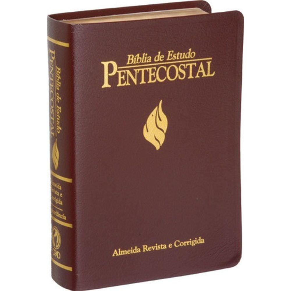 Biblia Pentecostal Media Vinho