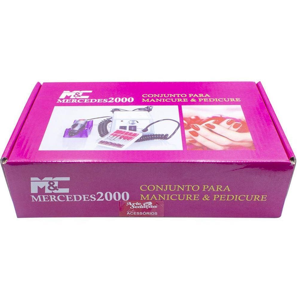 Lixadeira Motor Unha Elétrica Profissional Mercedes Rosa