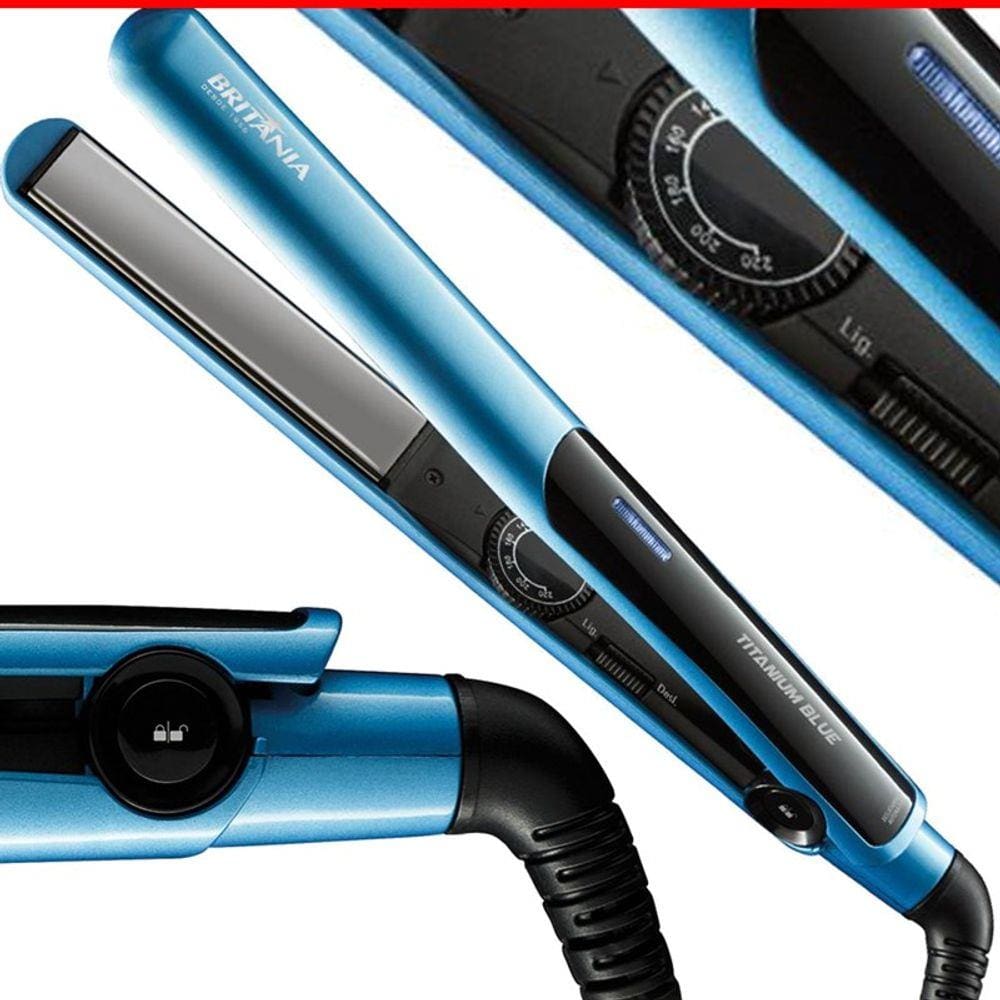 Prancha Chapinha Titanium Profissional  Britânia Blue