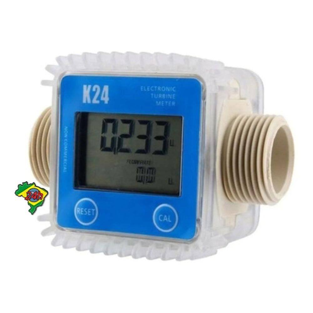 Medidor De Vazão Digital K24 Com Sensor Água Óleo Gasolina