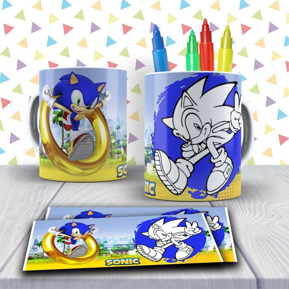 Desenhos do sonic pintar  Black Friday Casas Bahia