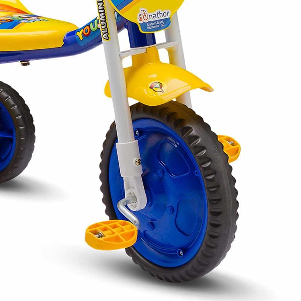 Triciclo Infantil Motoca Ultra Top Boy Azul e Amarelo em Promoção