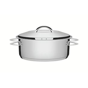 Caçarola Solar Rasa em Aço Inox Fundo Triplo 24 cm 4,7 L Tramontina 62503/240