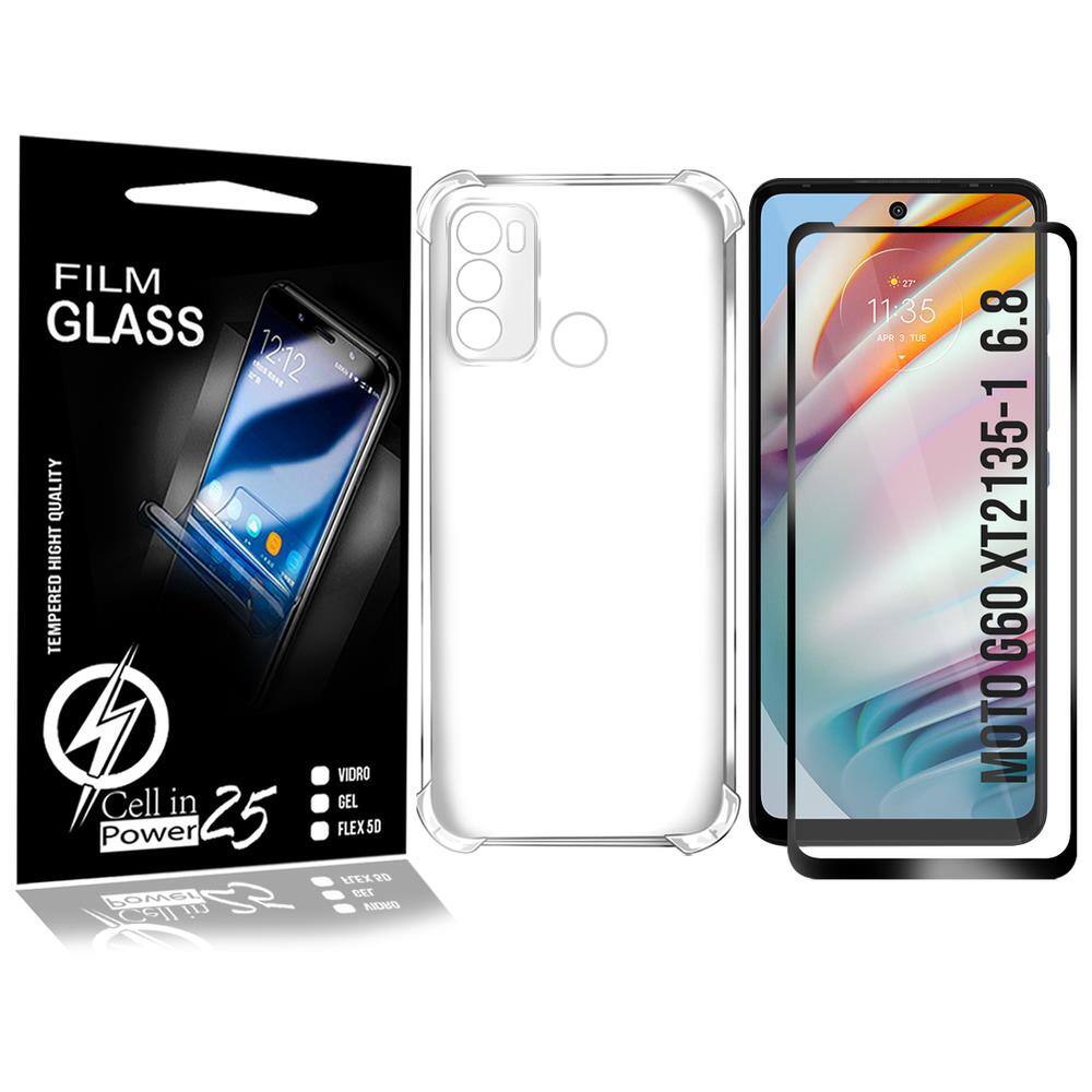 Capinha + Película Full 3d Moto G60 XT2135-1 6.8 PRONTA ENTREGA | Casas  Bahia