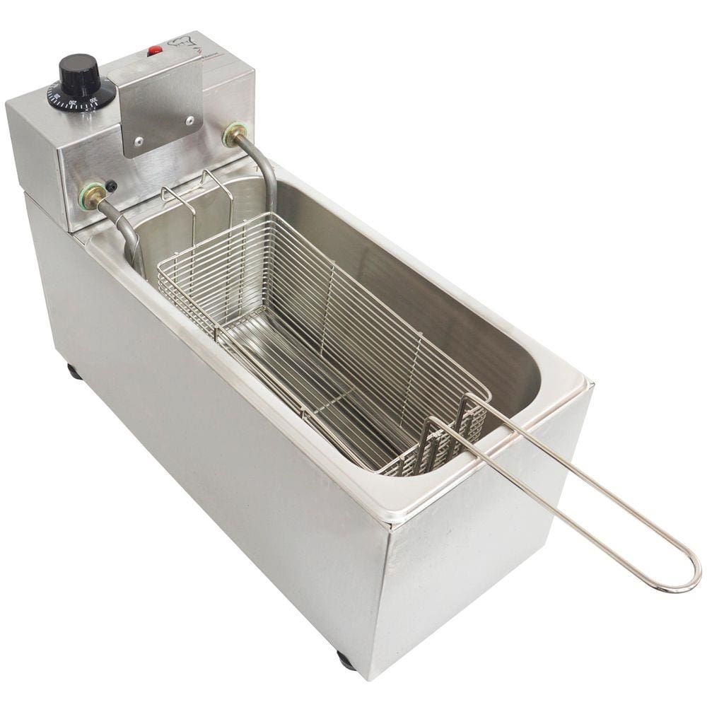 Fritadeira Elétrica com Óleo 4 Litros 1 Cuba Industrial Inox Irmãos Ribeiro Frb1c4