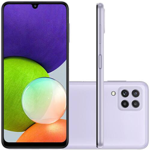 imagem-Celular Samsung Galaxy A22 Violeta 128GB 4GB RAM Tela 6.4 Cam 48MP 8MP 2MP 2MP