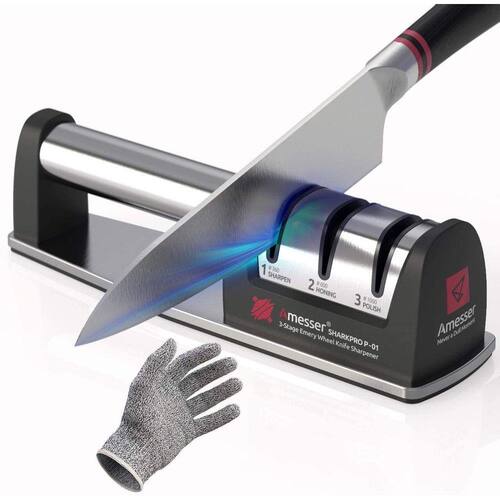 Amesser Faca Sharpener Diamond Wheel Sharpen, Honing, Facas de