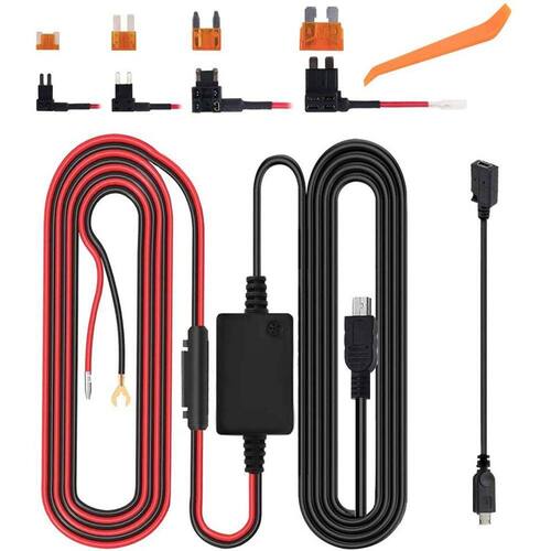 Dash Cam Hardwire Kit, Micro USB & Mini USB Hard Wire Kit Fuse para