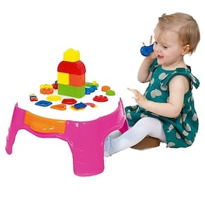 Mesinha com Atividades - Mesa de Atividades - Play Time - Rosa - Cotiplás