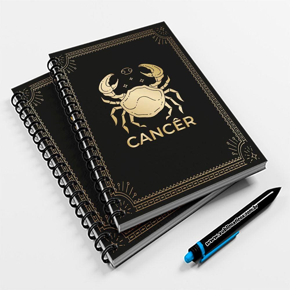 Caderno Universitário 96fls Signo Cancêr