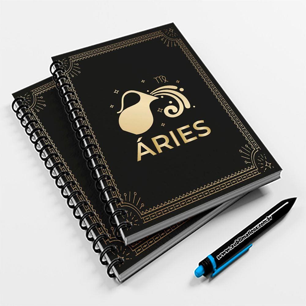 Caderno Universitário 96fls Signo Áries