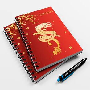 Caderno Universitário 96fls Horóscopo Chinês Dragão