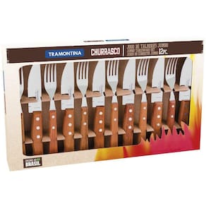 Faqueiro Para Churrasco Inox Tramontina Jumbo 12 Peças