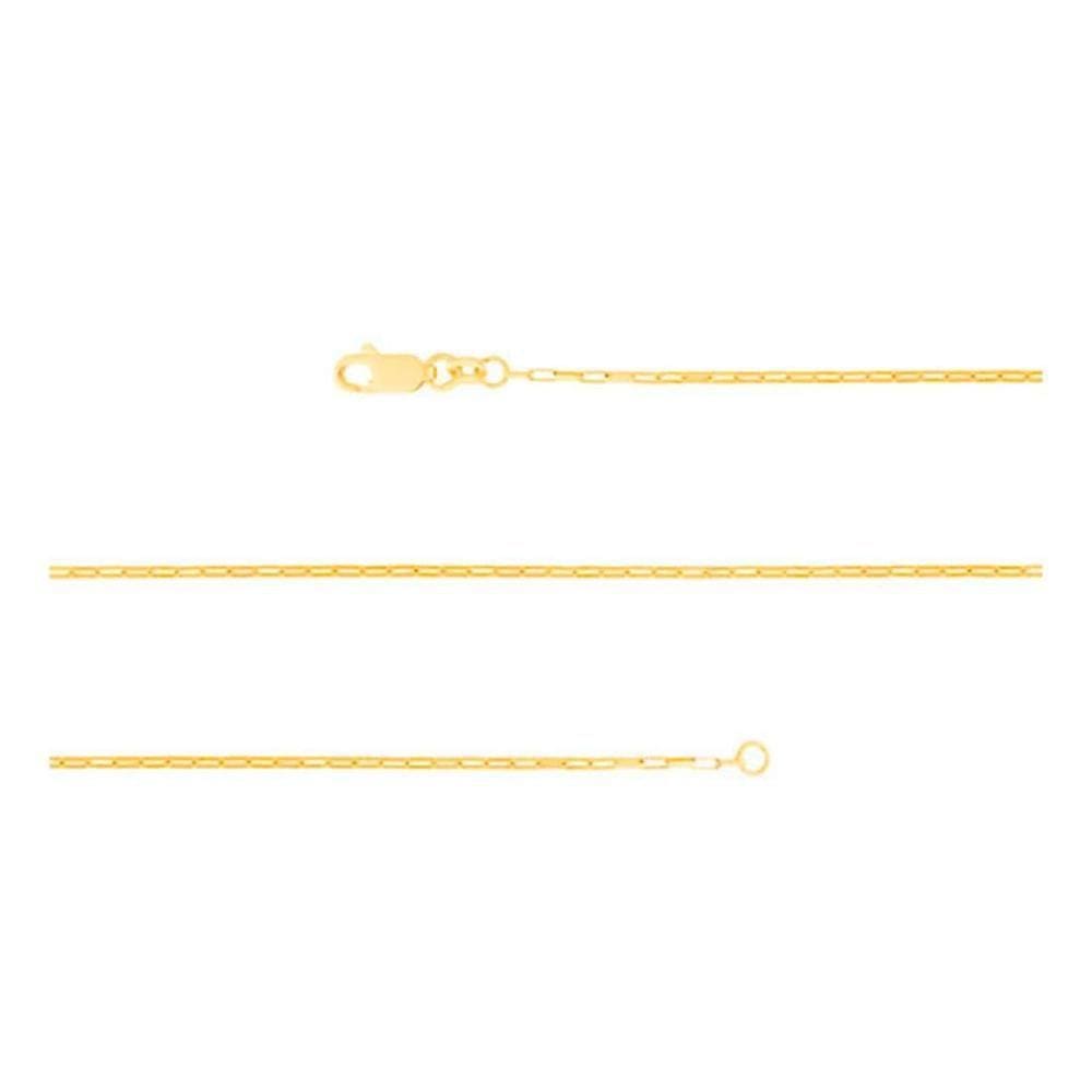 Corrente Prata Revestida de Ouro 18K Cartier 1.05mm 60cm