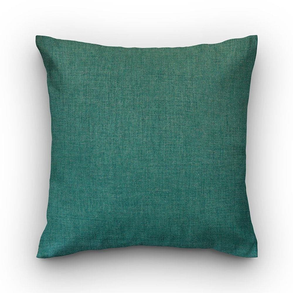 Capa de almofada VivaIN linho liso verde