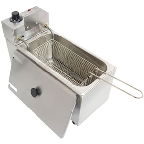Fritadeira Elétrica com Óleo 3 Litros 1 Cuba com Tampa Industrial Inox Irmãos Ribeiro Frb1c3