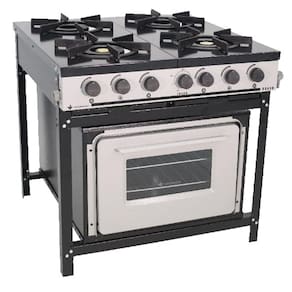 Fogao Industrial 4 Bocas Br-4bf Bravo Com Forno - Venancio