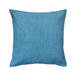 Capa de almofada VivaIN suede mesclado azul turquesa