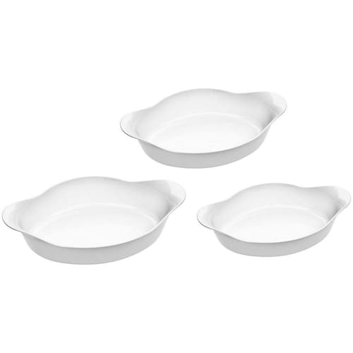 imagem-Kit Travessas Vidro 3 Unidades Marinex Opaline Vai Ao Forno