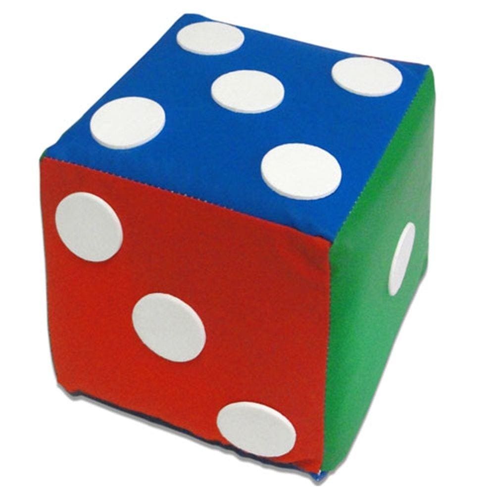 Cubo Dado Com Pontos Redondos Em Espuma