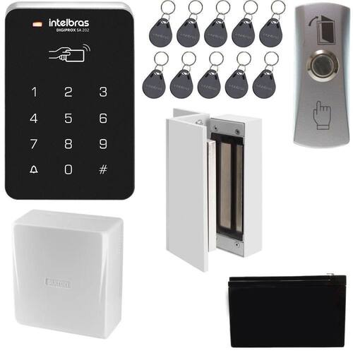 Kit Controle De Acesso Intelbras Sa 202 Fechadura Eletroímã Menor preço em Kit Controle De Acesso Intelbras Sa 202 Fechadura Eletroímã