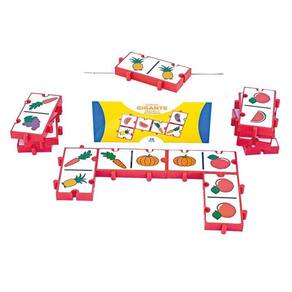 Jogo Dominó Gigante Frutas E Legumes De Encaixe Educativo