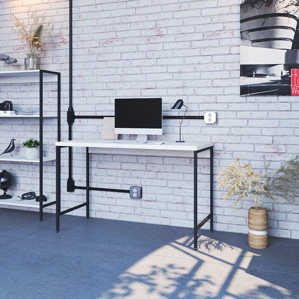 Escrivaninha Industrial 120cm Active Yescasa Snow