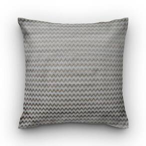 Capa de almofada VivaIN shantung bege chevron branco