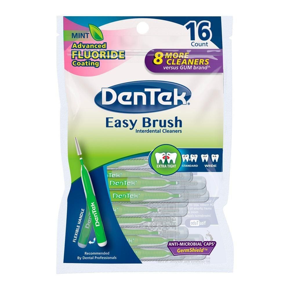 Escova Interdental Dentek Dentes Extra Apertados com 16 unidades