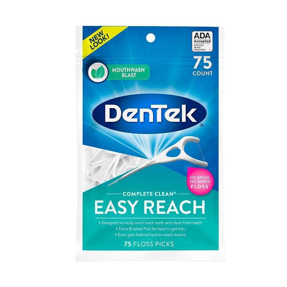 Fio Dental com Haste Dentek Complete Clean com 75 unidades