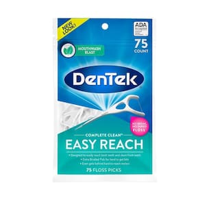 Fio Dental com Haste Dentek Complete Clean com 75 unidades