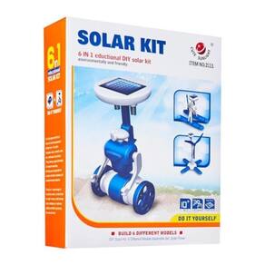 Kit Montagem Robo Solar 6X1 Iniciante Educacional Robótica