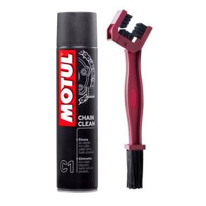 Kit Spray Motul Escova Limpeza Corrente Motos Off On Road