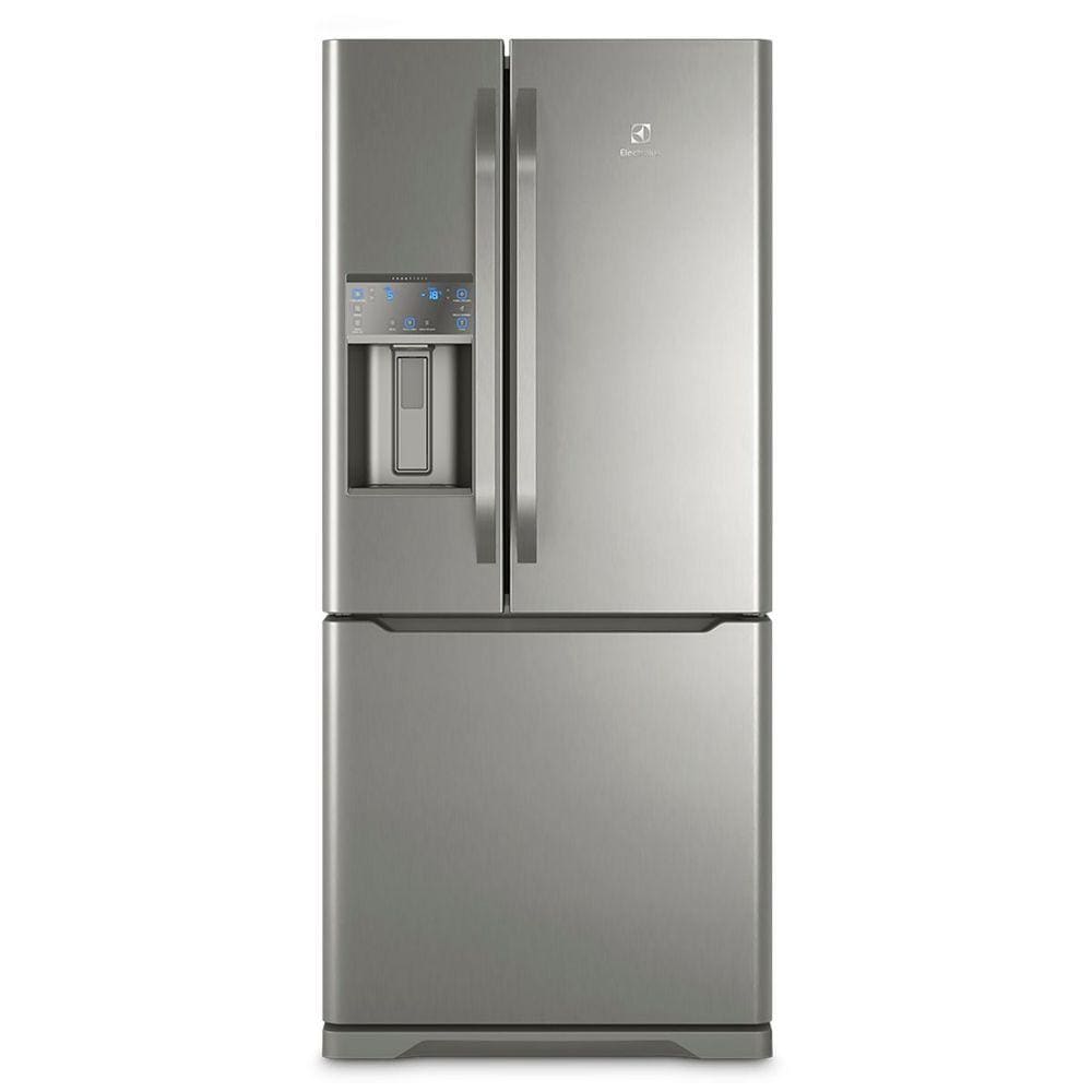 Geladeira Frost Free Electrolux 538 Litros 3 portas Inverse Cor Inox com Água na Porta (DM85X) - 110V