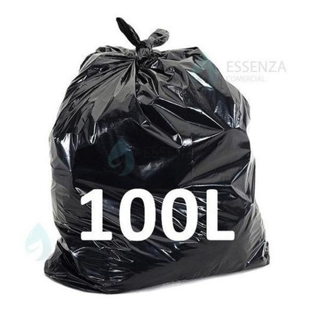 Saco De Lixo 100 Litros Reforçado 100Un 0,12