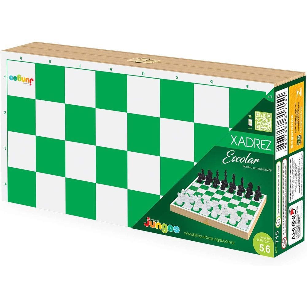 Jogo Xadrez Escolar Junges - 715