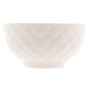 Tigela Bowl Porcelana Diamond Branco 300ml Unidade - Lyor