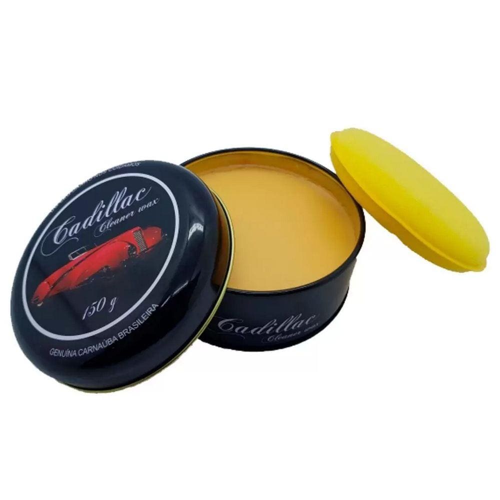 Cera de Carnauba Brilho Molhado e Intenso Cleaner Wax Cadillac 150g