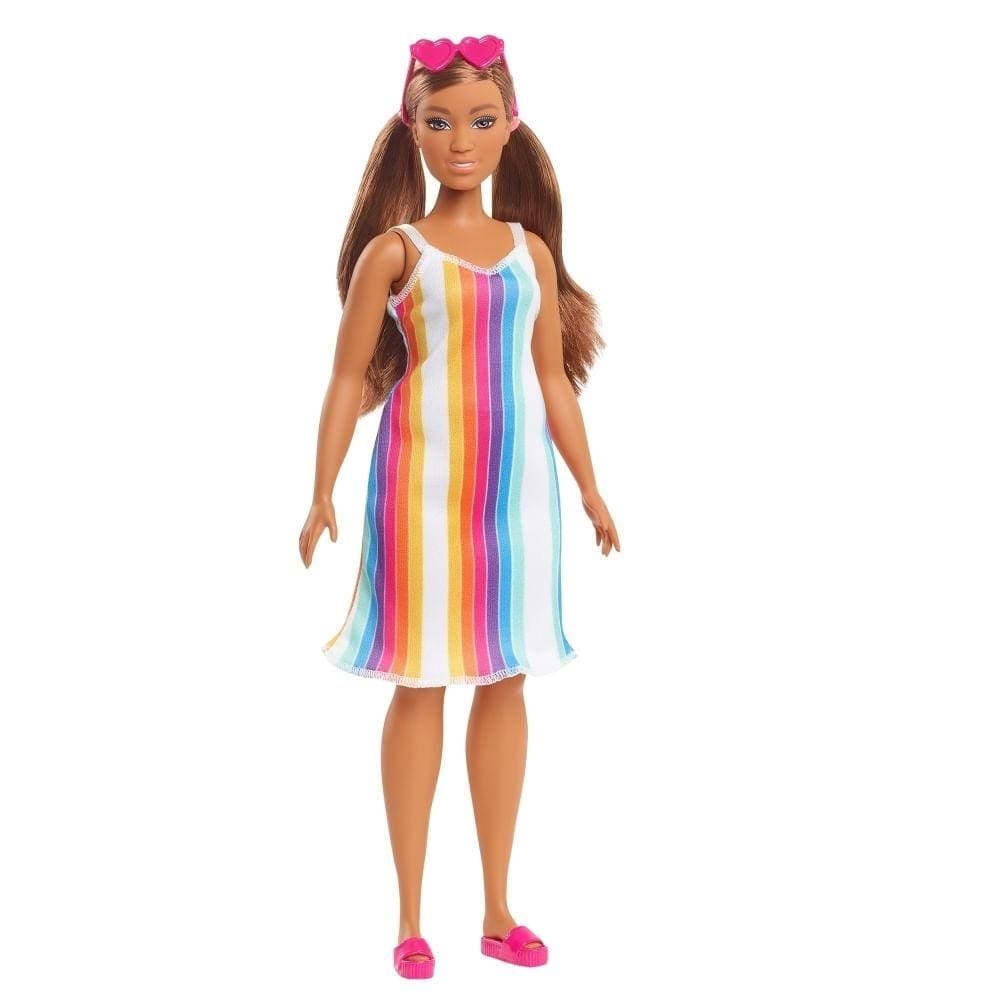 Boneca Barbie - Fashionista Malibu Aniversário 50 Anos - Vestido Listras - Barbie - Mattel