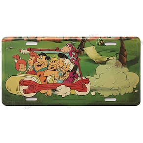 Placa Os Flintstones - Hanna Barbera em Metal com Relevo
