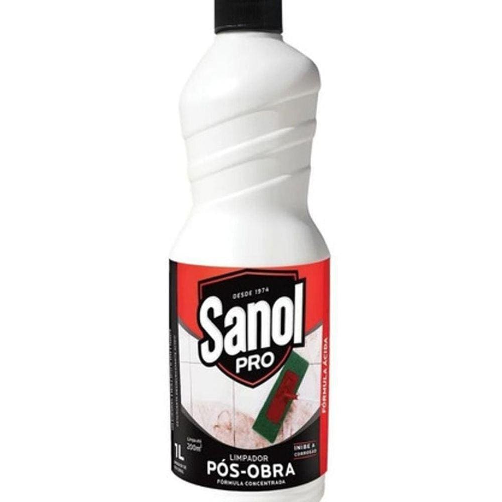 Limpador Pós Obra Profissional Concentrado 1Lt Sanol