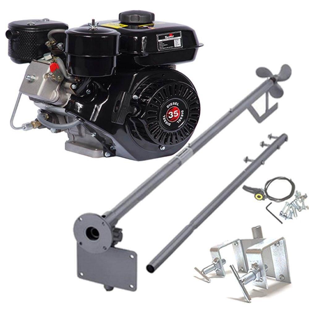 Motor Barco 3.5 Bote Diesel Toyama Popa + Rabeta 1.70 + Kit!