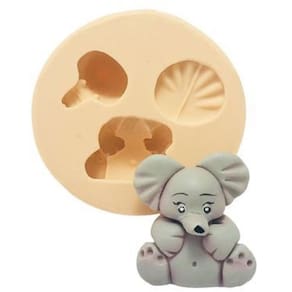 Molde De Silicone Elefante, Circo, Resina, Confeitaria, Biscuit Molds Planet
