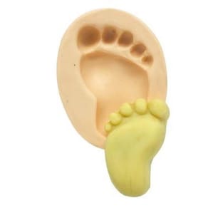 Molde De Silicone Chá De Bebê, Pé, Resina, Confeitaria, Biscuit Molds Planet